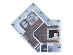 One Bedroom - B5 floorplan image