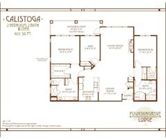 The Calistoga floorplan image