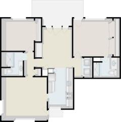 The Two Bedroom with Family Room floorplan image