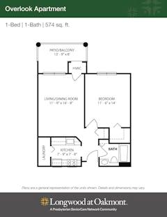 The Overlook Apartment floorplan image