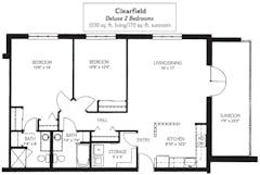 The Clearfield at Village Commons floorplan image
