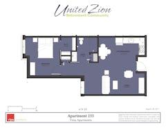 The Apartment 235 floorplan image