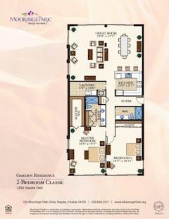 2 Bedroom Classic floorplan image