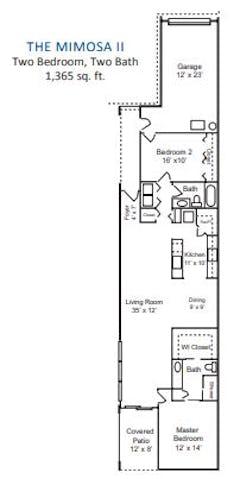 Mimosa II floorplan image