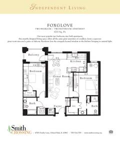 The Foxglove floorplan image