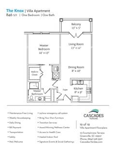 The Knox floorplan image