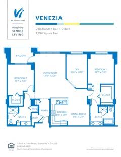 The Venezia floorplan image