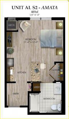 The Amata floorplan image