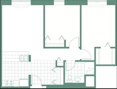 The Unit D floorplan image