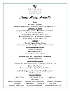 Sample Menu - Pacifica Senior Living Forest Trace