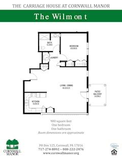 The Wilmont at Carriage House floorplan image