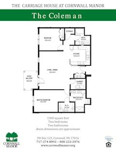The Coleman at Carriage House floorplan image