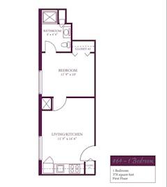 The Apartment 64 floorplan image