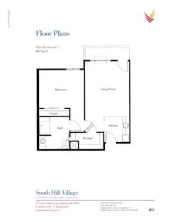 The One Bedroom C floorplan image
