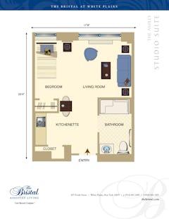 The Ashley - Studio Suite floorplan image
