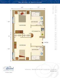 The Doral - Reflections Friendship Suite floorplan image