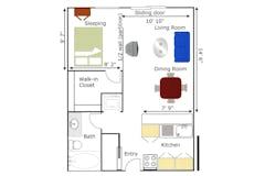 Terrace Apartments - Studio floorplan image