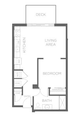 Aspen - Alcove Studio floorplan image