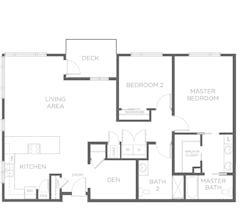Spruce - Two Bedroom floorplan image