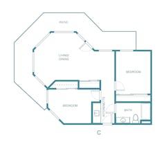 Unit C floorplan image