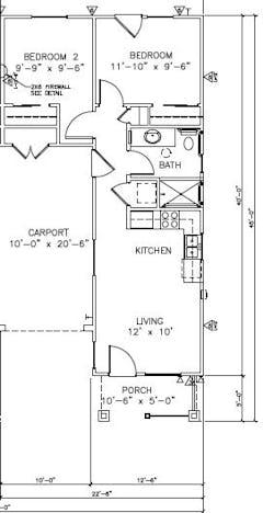2 Bedroom Cottage floorplan image