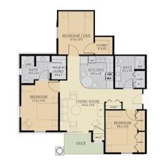 3 Bedroom A: Niagara floorplan image