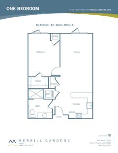 One Bedroom - B3 floorplan image