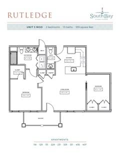 Rutledge Unit 3 Mod floorplan image