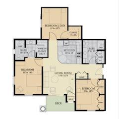 3 Bedroom  floorplan image