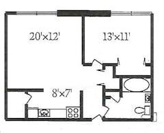1 Bedroom Unit floorplan image