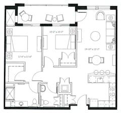 The Preston floorplan image