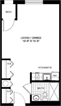 The Kensington Studio (Ring House) floorplan image