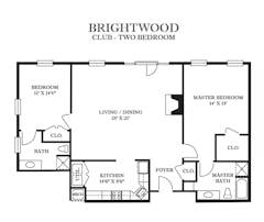 The Club - Two Bedroom floorplan image