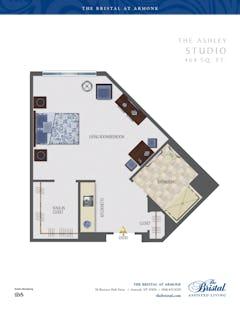 The Ashley Studio floorplan image