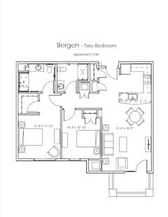 The Bergen floorplan image