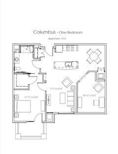 The Columbus floorplan image