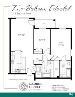 The Extended 2BR floorplan image