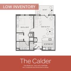 The Calder floorplan image