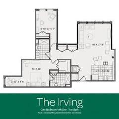 The Irving floorplan image