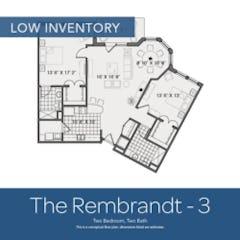 The Rembrandt-3. 2BR floorplan image