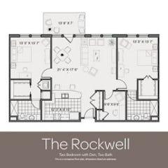 The Rockwell. 2BR+Den floorplan image
