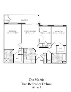 The Morris floorplan image