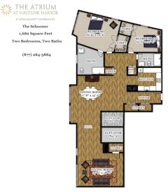 The Schooner floorplan image