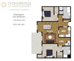 The Pennington floorplan image