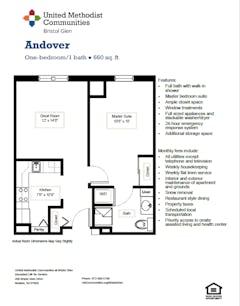 The Andover floorplan image