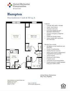 The Hampton floorplan image