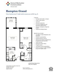 The Hampton Grand floorplan image