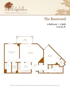 The Basswood floorplan image