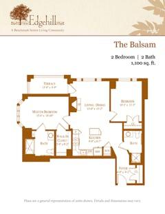 The Balsam floorplan image
