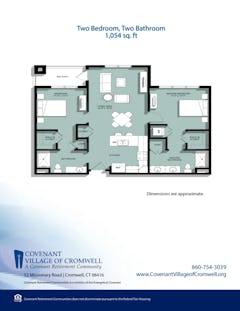 Expansion Floorplan for 2BR / 2Bath floorplan image